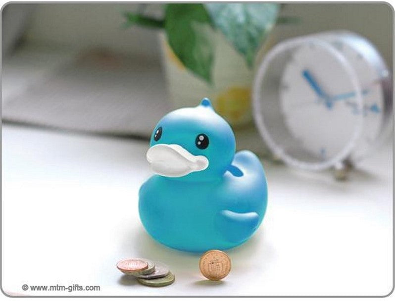 B. Duck Ente Spardose, Badeente blau