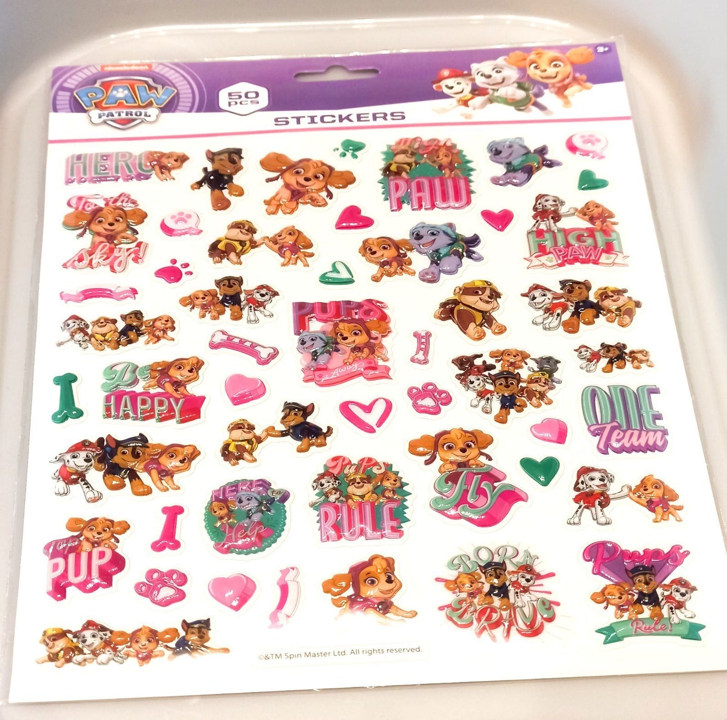 Paw Patrol Skye 3D Sticker 50 Stück