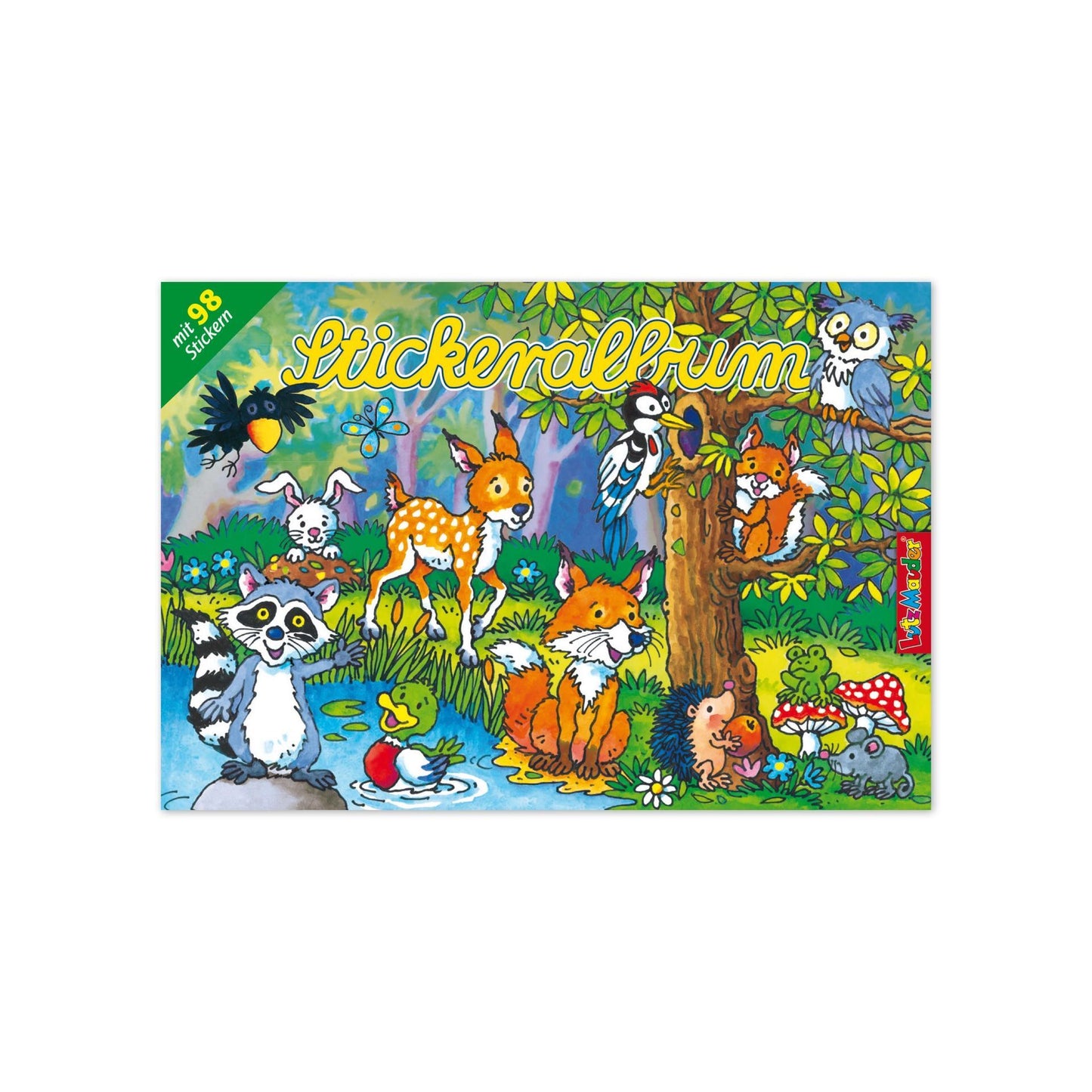 Lutz Mauder leeres Stickeralbum, Waldtiere + Extras