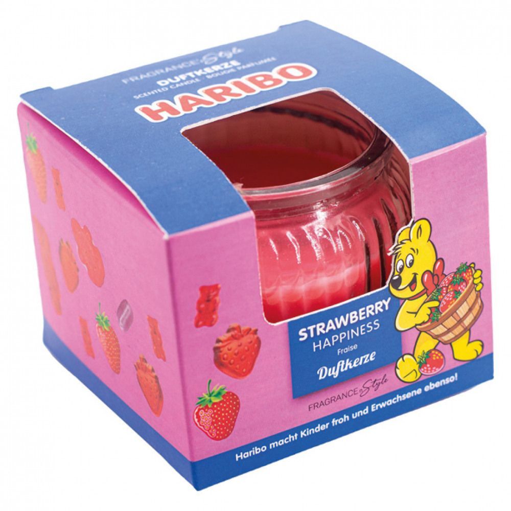 Haribo Duftkerze Strawberry Happiness