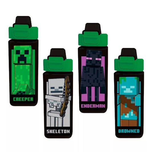 Minecraft Quadratische Kunststoffflasche 500ml