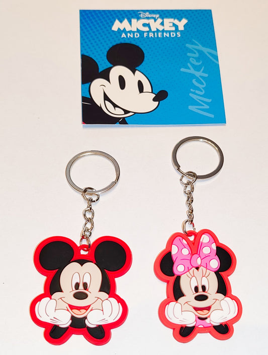 Schlüsselanhänger Mickey oder Minnie Maus