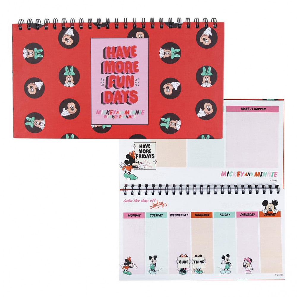 Tischkalender Wochenplaner Minnie Maus & Mickey Maus