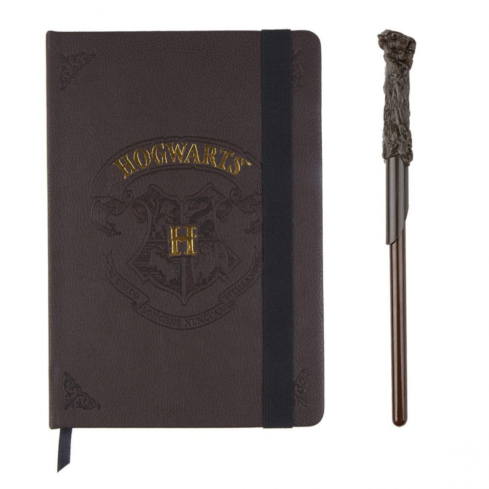 Geschenkset Harry Potter Notzibuch mit Zauberstabstift