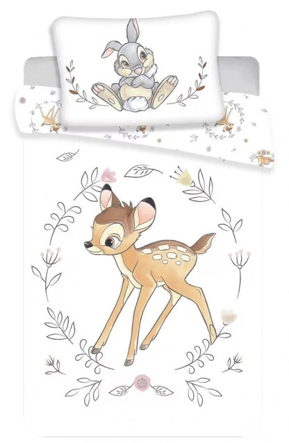 Bettwäsche Bambi 140x200cm + Bettlaken 90x200cm
