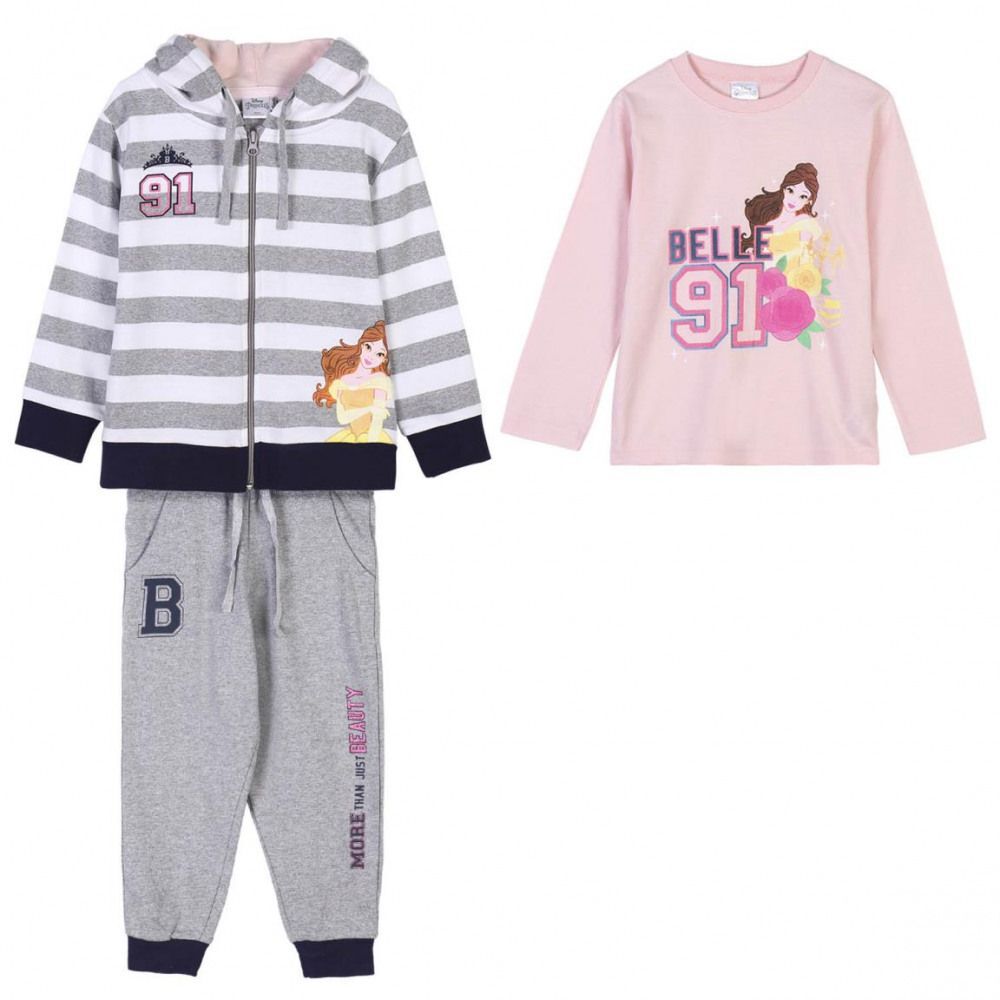 Disney Prinzessinnen Die Schöne uns das Biest Belle Jogginganzug 3 teiliges Set