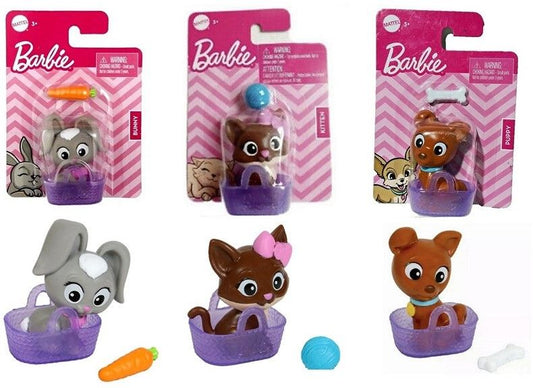 Barbie Haustiere mit Tasche und Zubehör