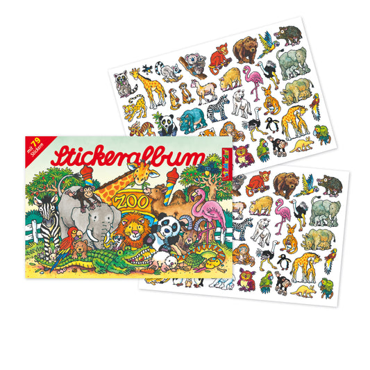 Lutz Mauder leeres Stickeralbum Zoo + Extras