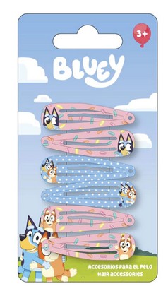 Bluey Haarclips Haarklammern 6 Stück