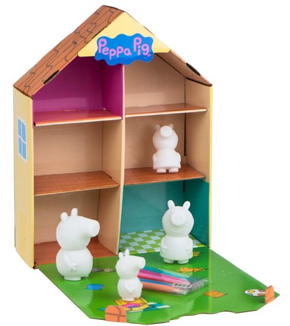 Peppa Wutz DIY Felties Spielhaus mit Filzfiguren