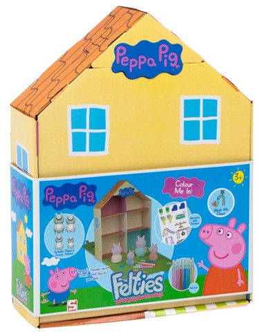 Peppa Wutz DIY Felties Spielhaus mit Filzfiguren