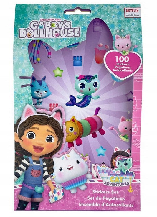 Gabby's Dollhouse Stickerset 5 Seiten mit 100 Stickern