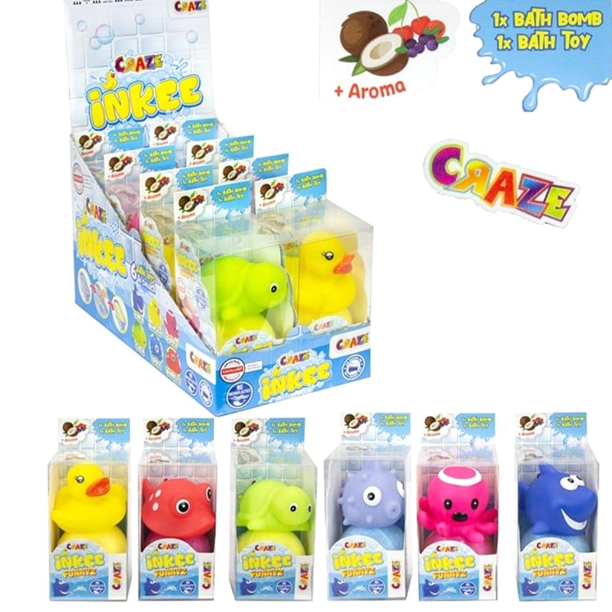 Craze Inkee Badebombe mit Wasserspielzeug
