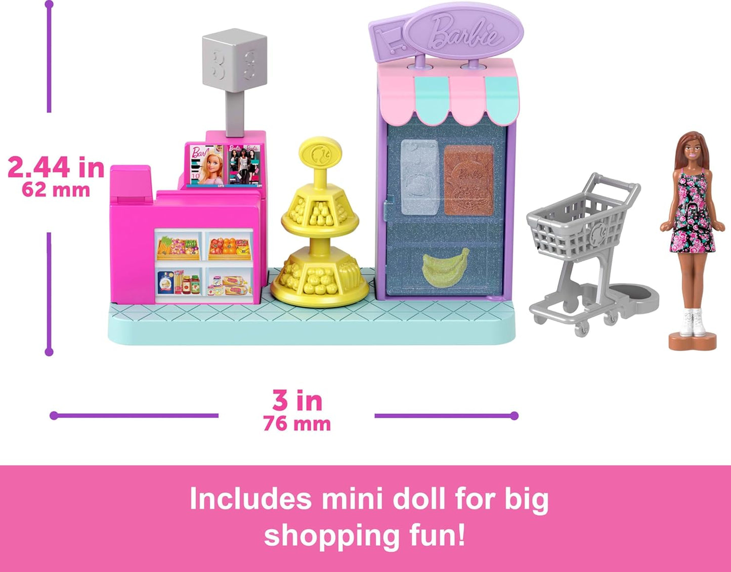 Mini Barbie Land Spielset inkl Figur