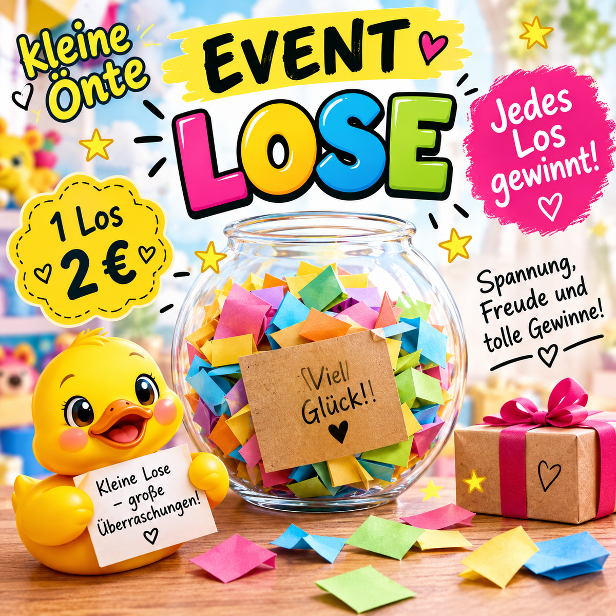kleine Önte Glückslose - Jedes Los gewinnt!