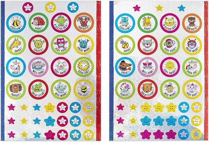 Glitzersticker Englisch, perfekt für Schulaufgaben