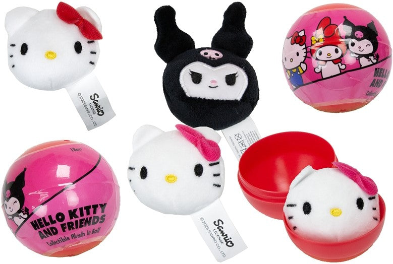 Hello Kitty and Friends Plüschies im Ball, 6cm