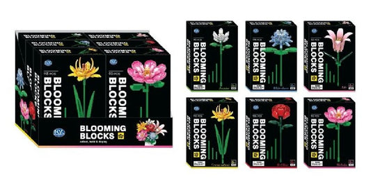 Klemmbausteine Blumen, 6fach sortiert