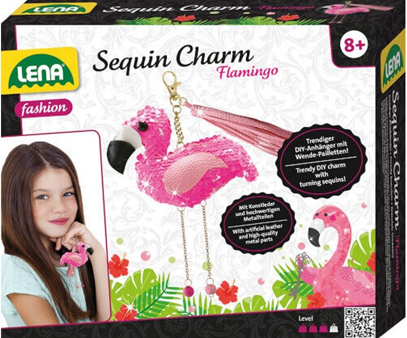 DIY Flamingo Charm Anhänger von Lena