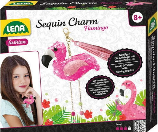 DIY Flamingo Charm Anhänger von Lena