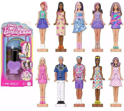 Mini Barbie Land Figuren mit Farbwechsel im Nagellackfläschchen