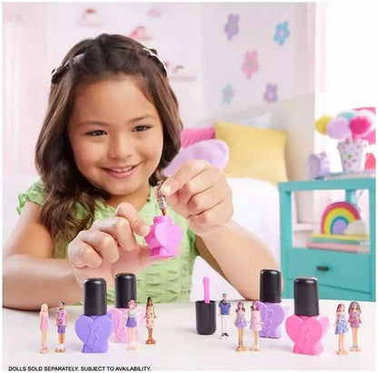 Mini Barbie Land Figuren mit Farbwechsel im Nagellackfläschchen