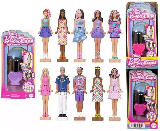 Mini Barbie Land Figuren mit Farbwechsel im Nagellackfläschchen