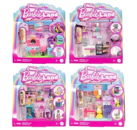 Mini Barbie Land Spielset inkl Figur