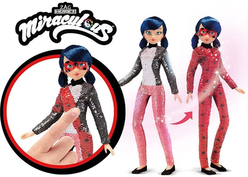 Miraculous Ladybug Puppe mit Pailletten