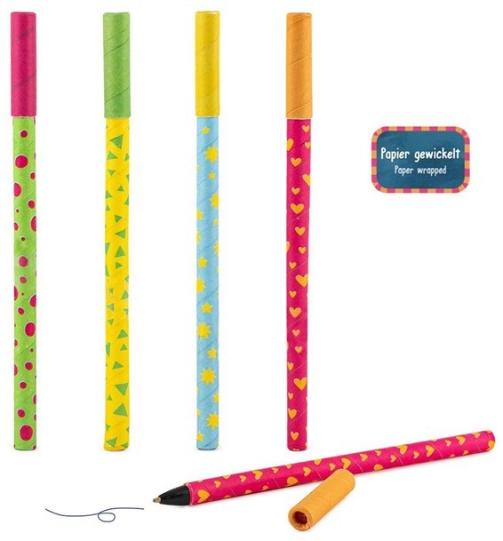 Papierstift, 4 fach sortiert