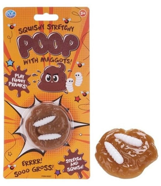 Squishy Stretchy Poop mit Maden