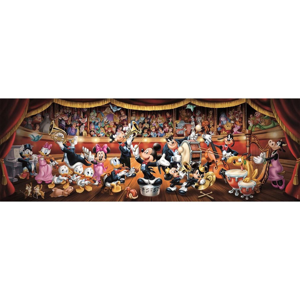 Clementoni Panorama Puzzle 1000Teile Mickey Orchester