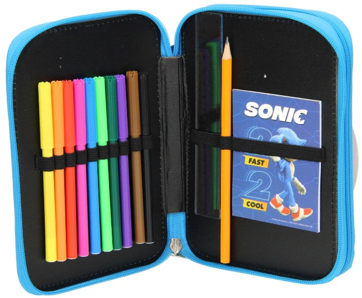 Sonic Federmappe doppelstöckig