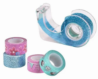 Deko Tape mit Abroller, 5 verschiedene Motive