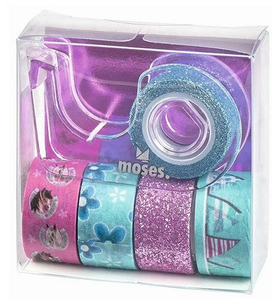 Deko Tape mit Abroller, 5 verschiedene Motive