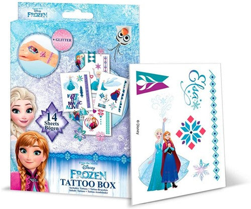 Frozen Tattoos mit Glitzer