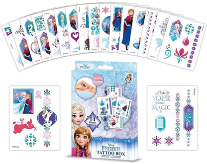 Frozen Tattoos mit Glitzer