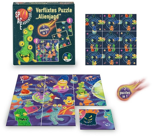 Verflixtes Puzzle Alienjagd