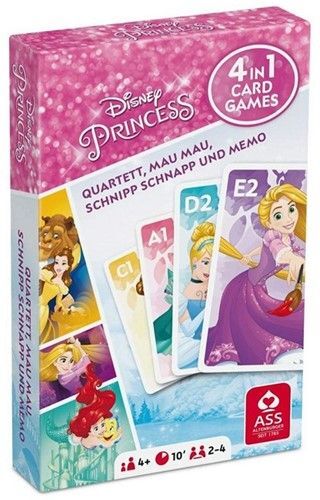 Disney Prinzessinnen Kartenspiel 4 in 1