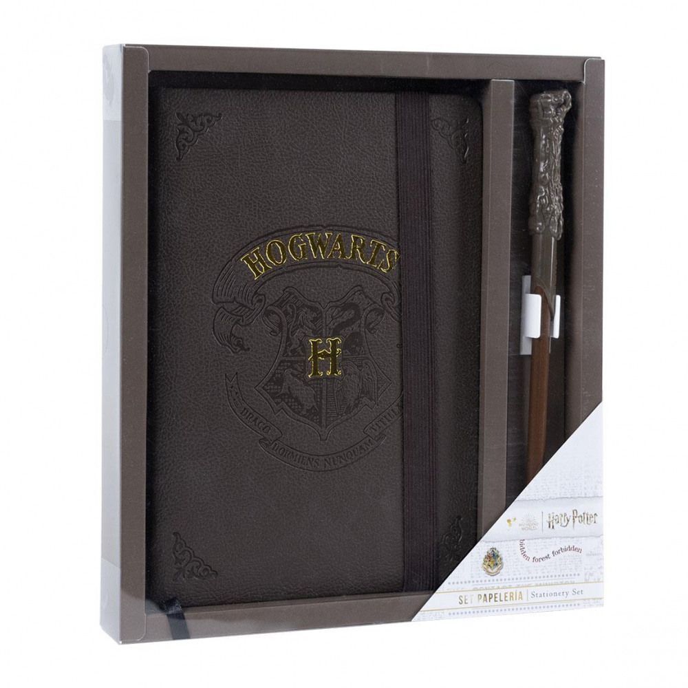 Geschenkset Harry Potter Notzibuch mit Zauberstabstift
