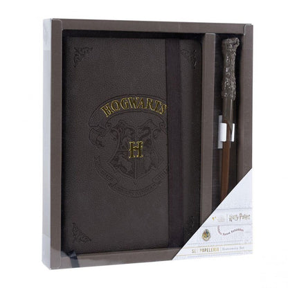Geschenkset Harry Potter Notzibuch mit Zauberstabstift