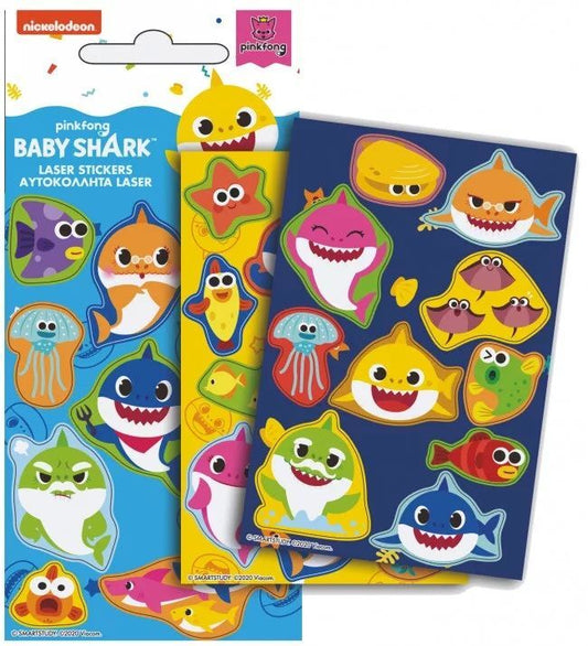 Baby Shark Hologramm Aufkleber