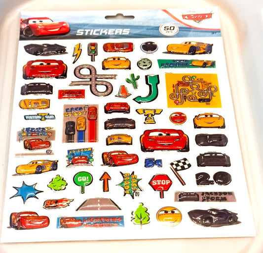 Cars 3D Sticker 50 Stück