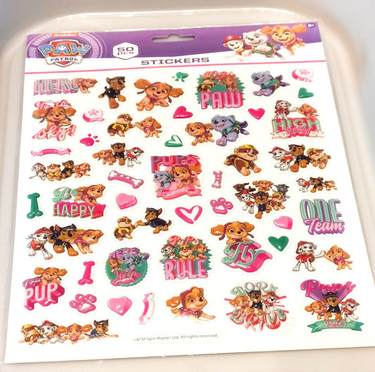 Paw Patrol Skye 3D Sticker 50 Stück
