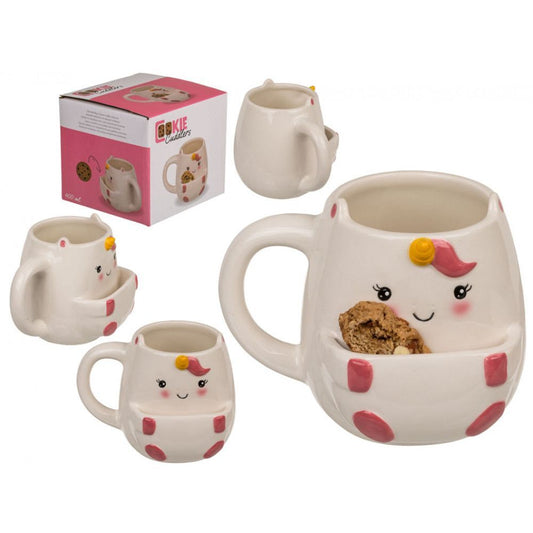 Tasse mit Keksfach, Einhorn, Keramik 400ml