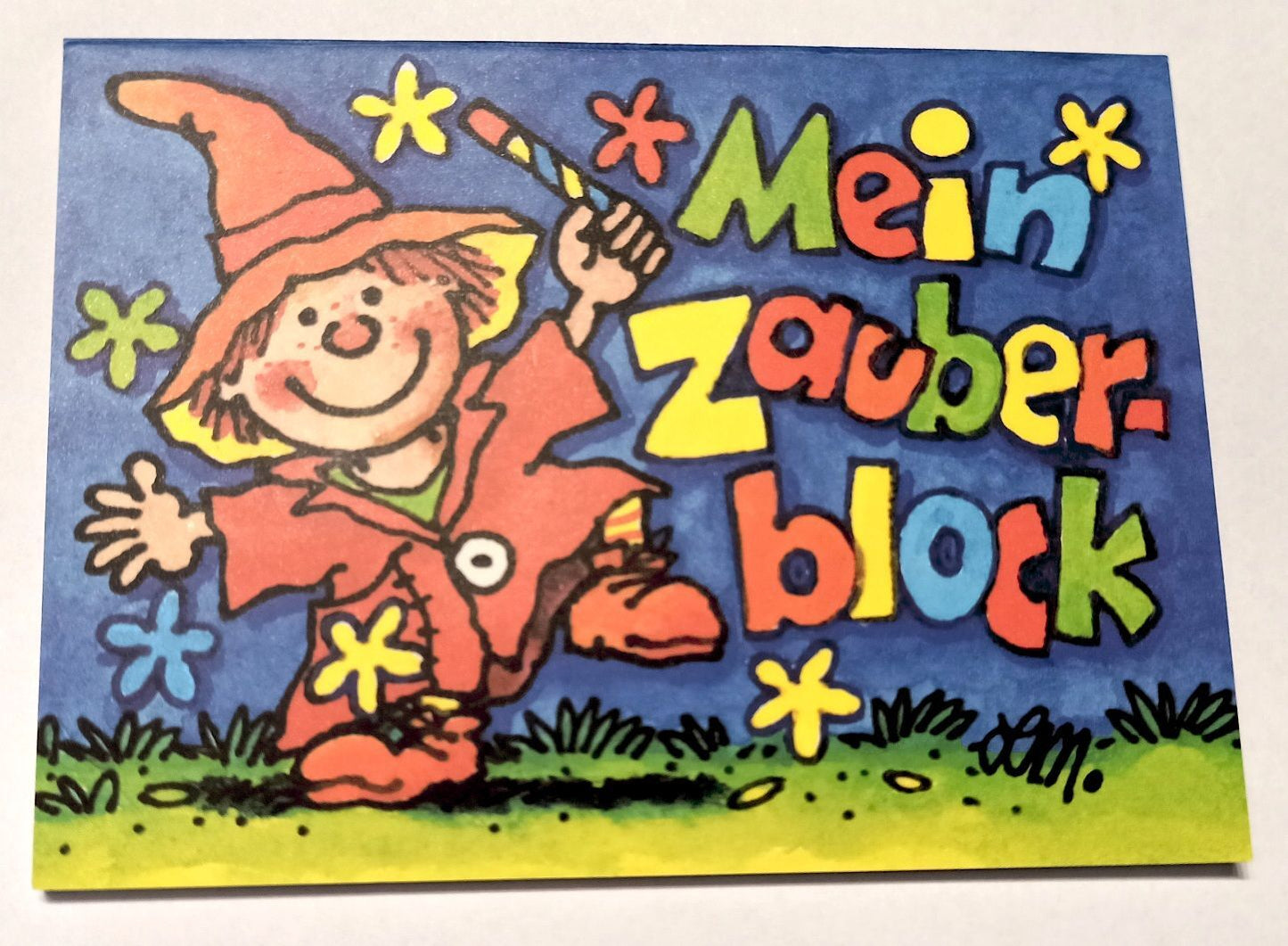 Zauberblock Junge mit Spitzhut