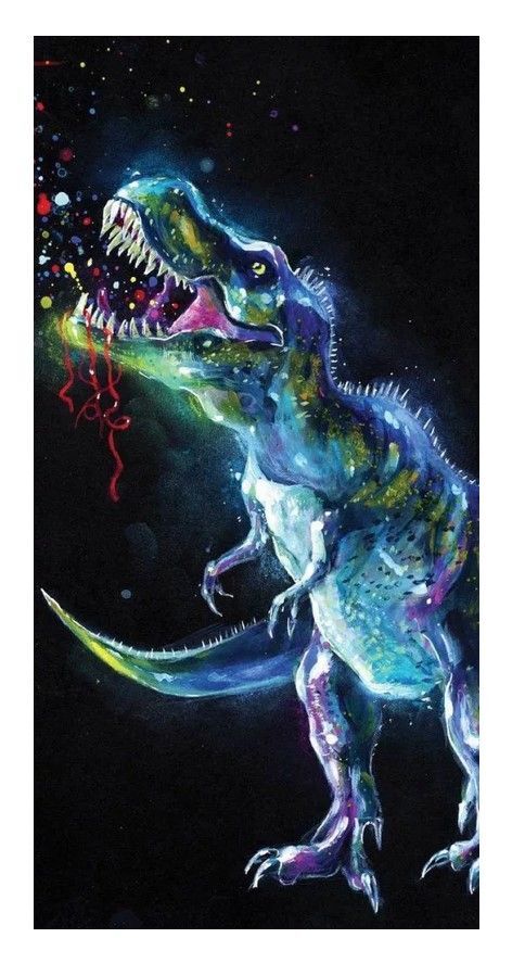 Dino Handtuch Badetuch 70x140cm