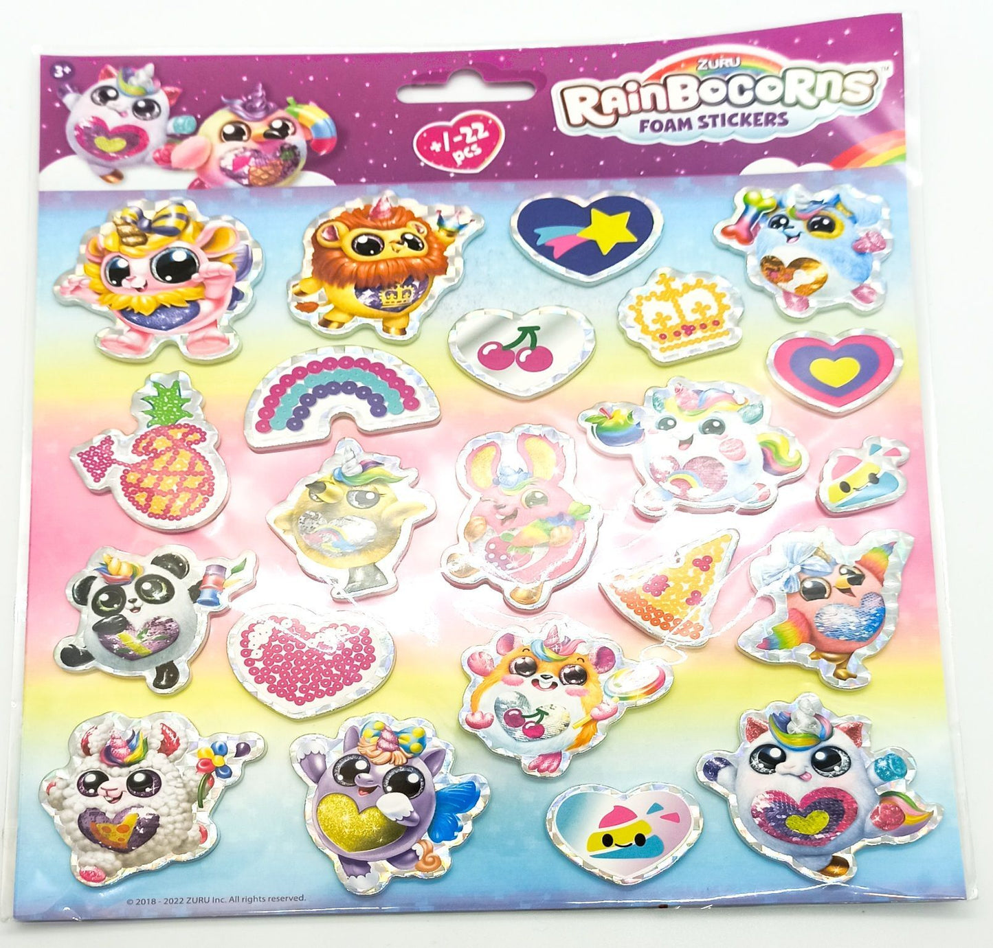 Rainbocorns Moosgummi Sticker