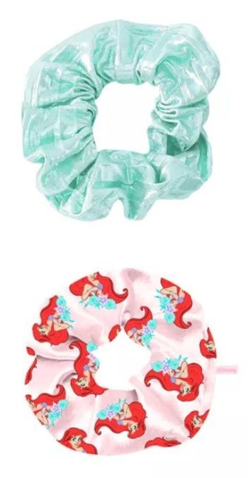 Disney Prinzessin Arielle Scrunchie-Set Haargummis, 2 Stück