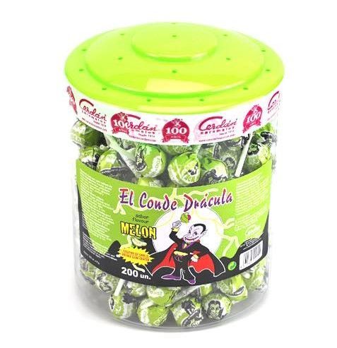 Dracula Lutscher Melone mit Kaugummi